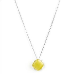 Gorgeous yellow moonstone pendant necklace